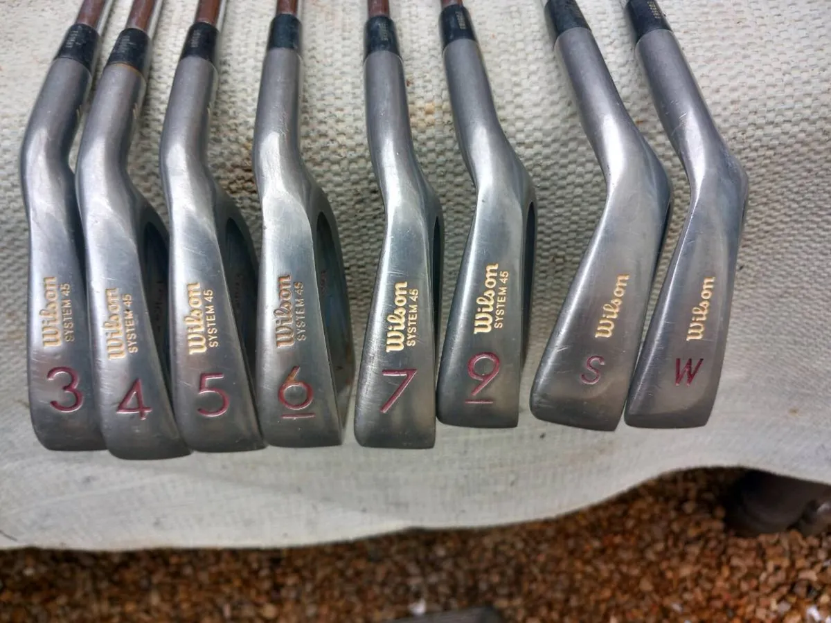 Wilson golf irons.  Right handed clubs. - Image 1