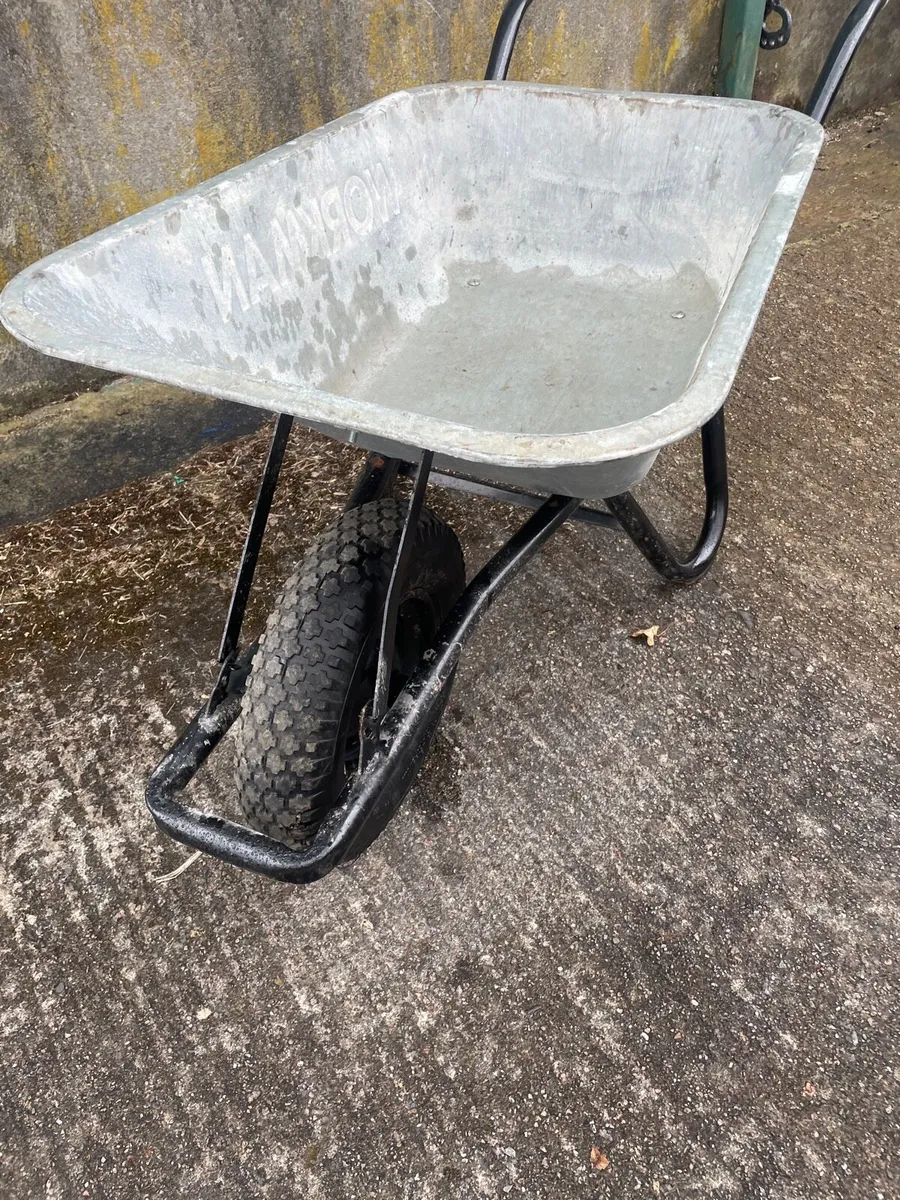 Wheel barrow galvanised - Image 3