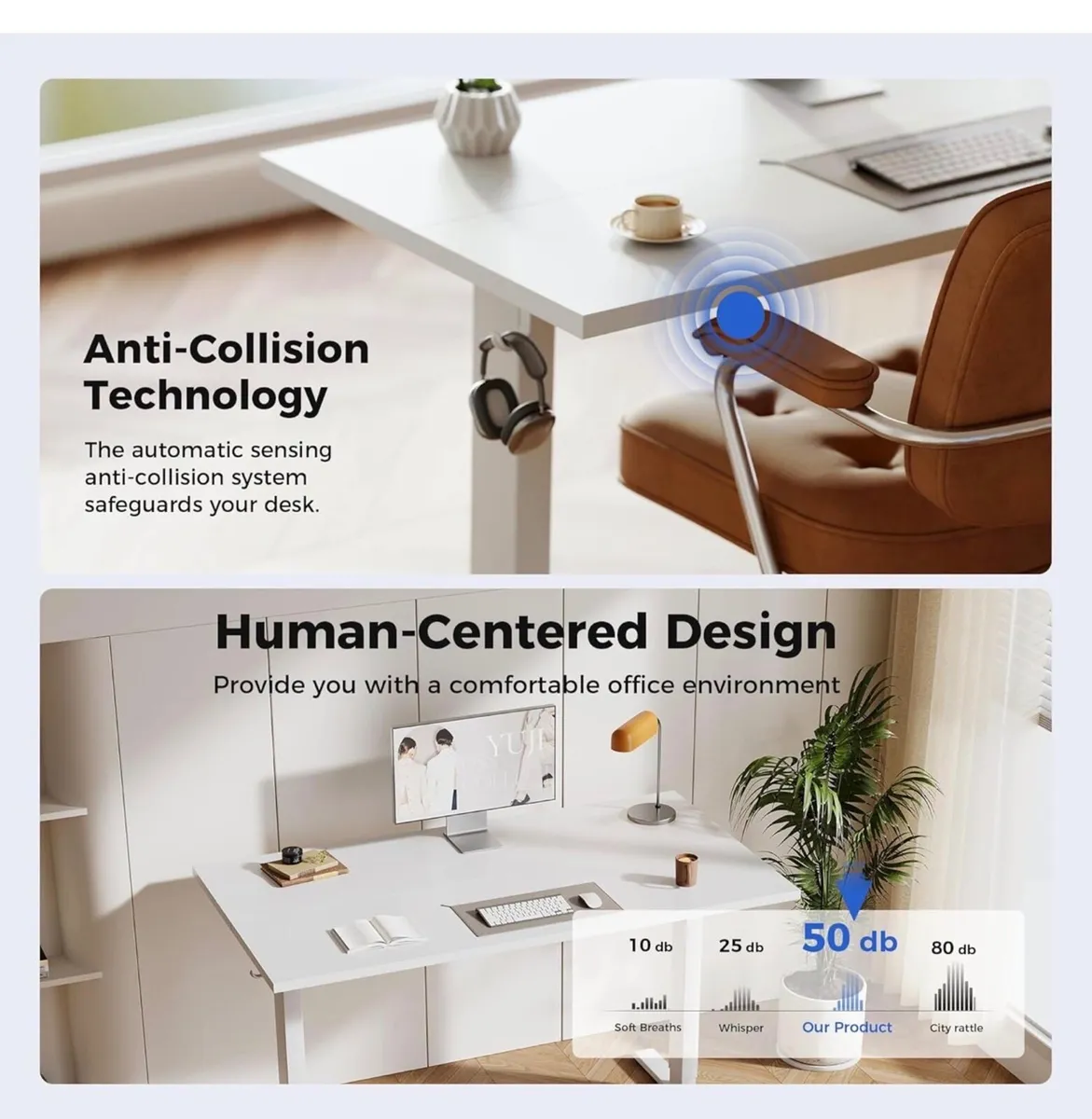 Electric Standing Desk, 160 x 60 cm Height Adjusta - Image 4
