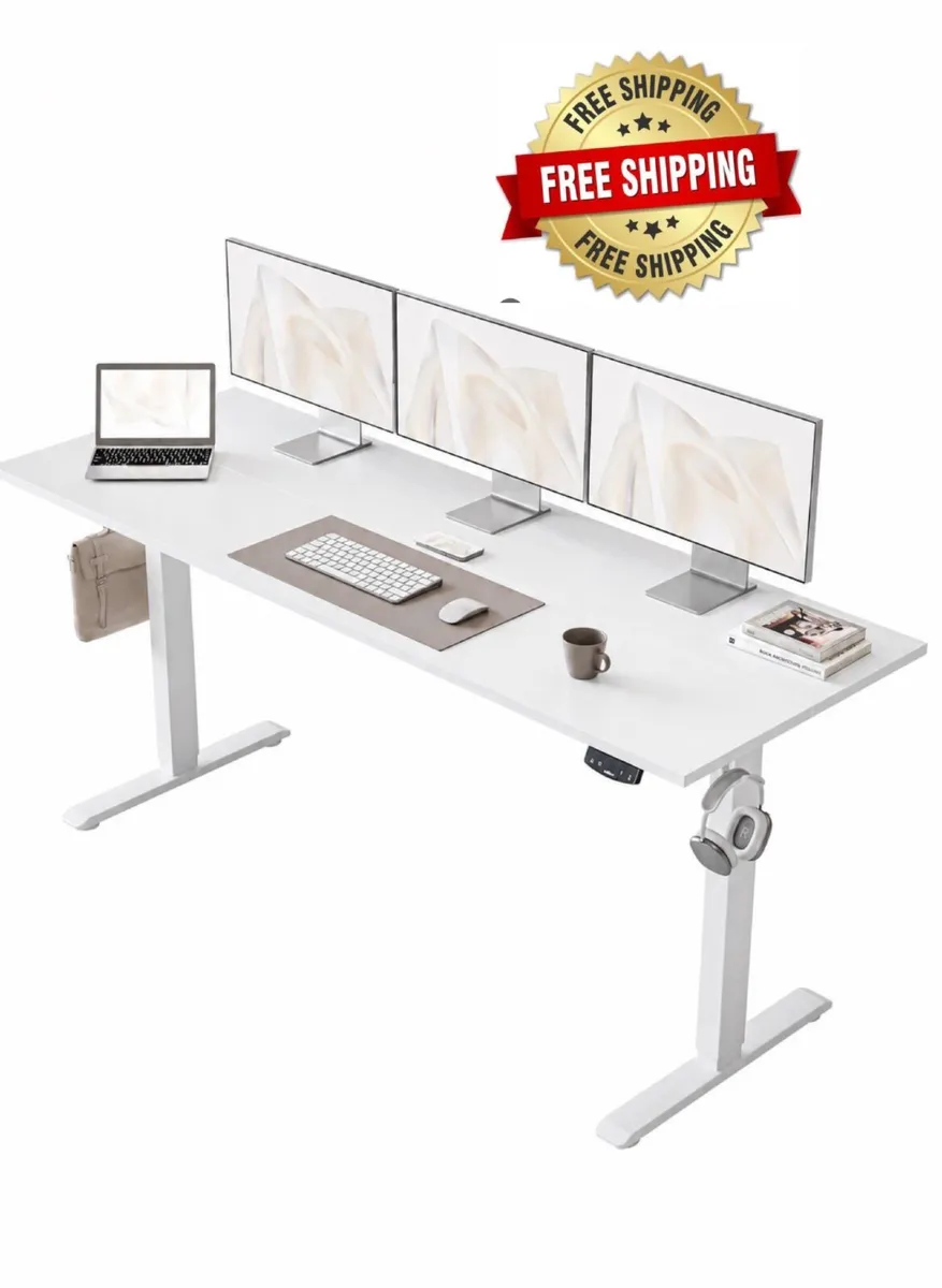 Electric Standing Desk, 160 x 60 cm Height Adjusta - Image 1