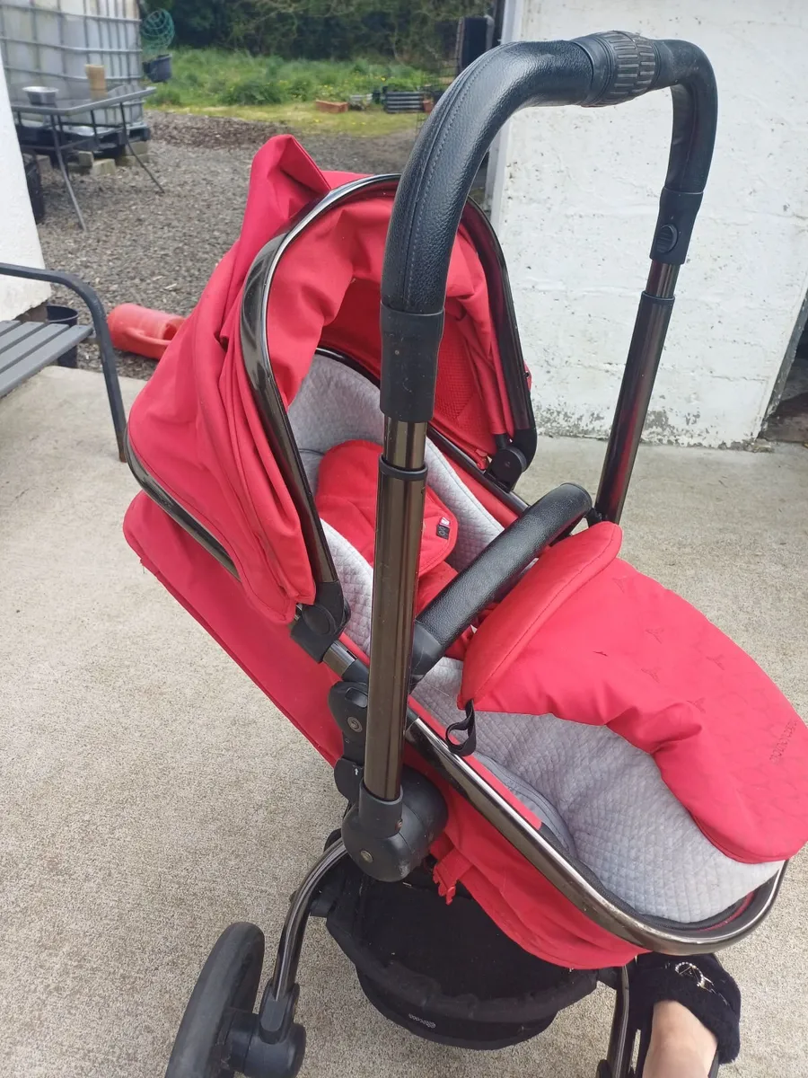 Red mother &baby stroller - Image 1
