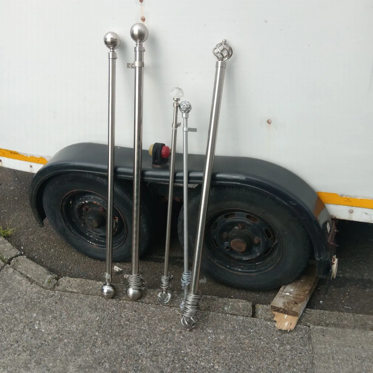 Curtain poles