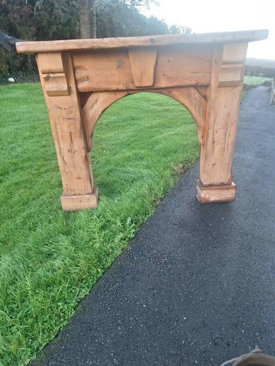 Heavy wood fire surround - Image 2