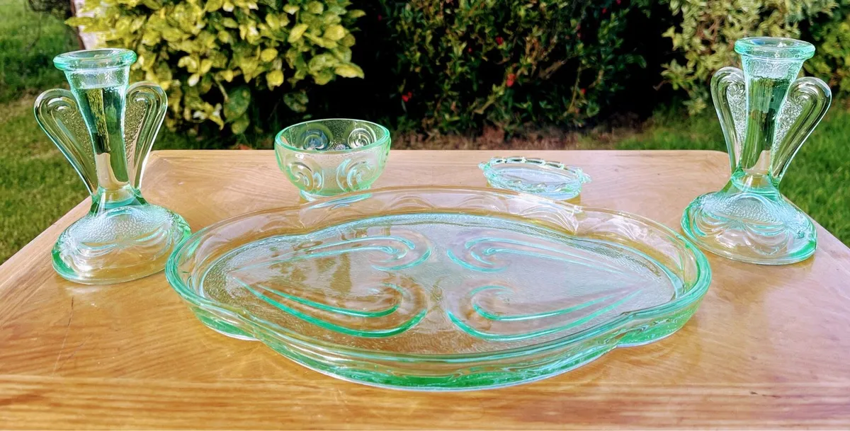 Art deco 5 piece dressing table set - Image 1