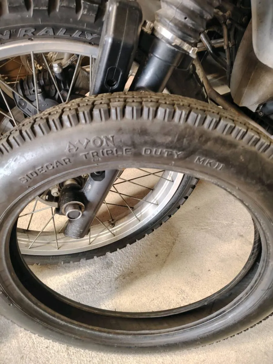 Vintage Tyre, BMW GS Seat. - Image 2