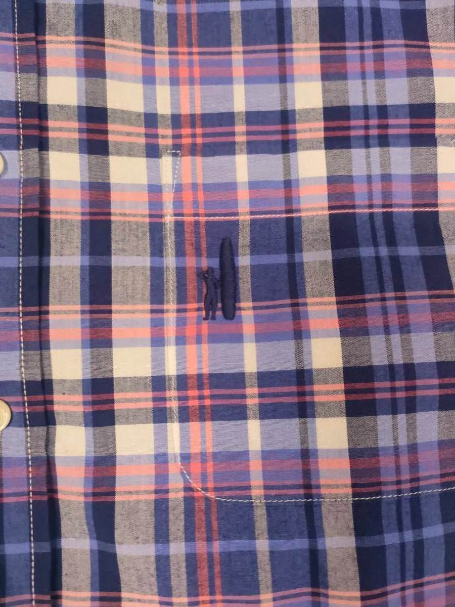 New Johnnie-O Button Down Check Shirt Mens Medium - Image 3