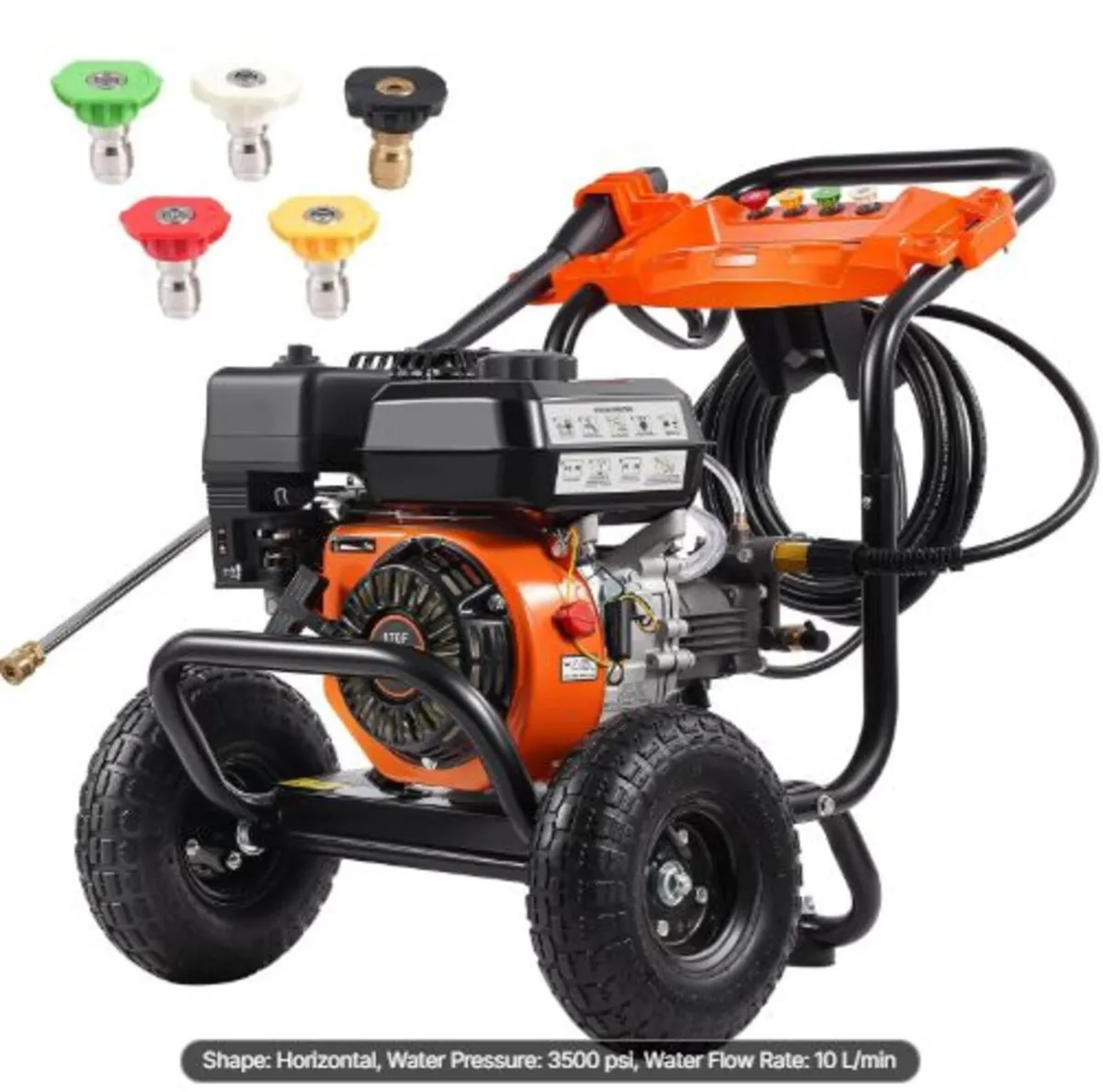 Gas Pressure Washer, 3500 PSI 10L/min, 2.6 GPM Gas - Image 1