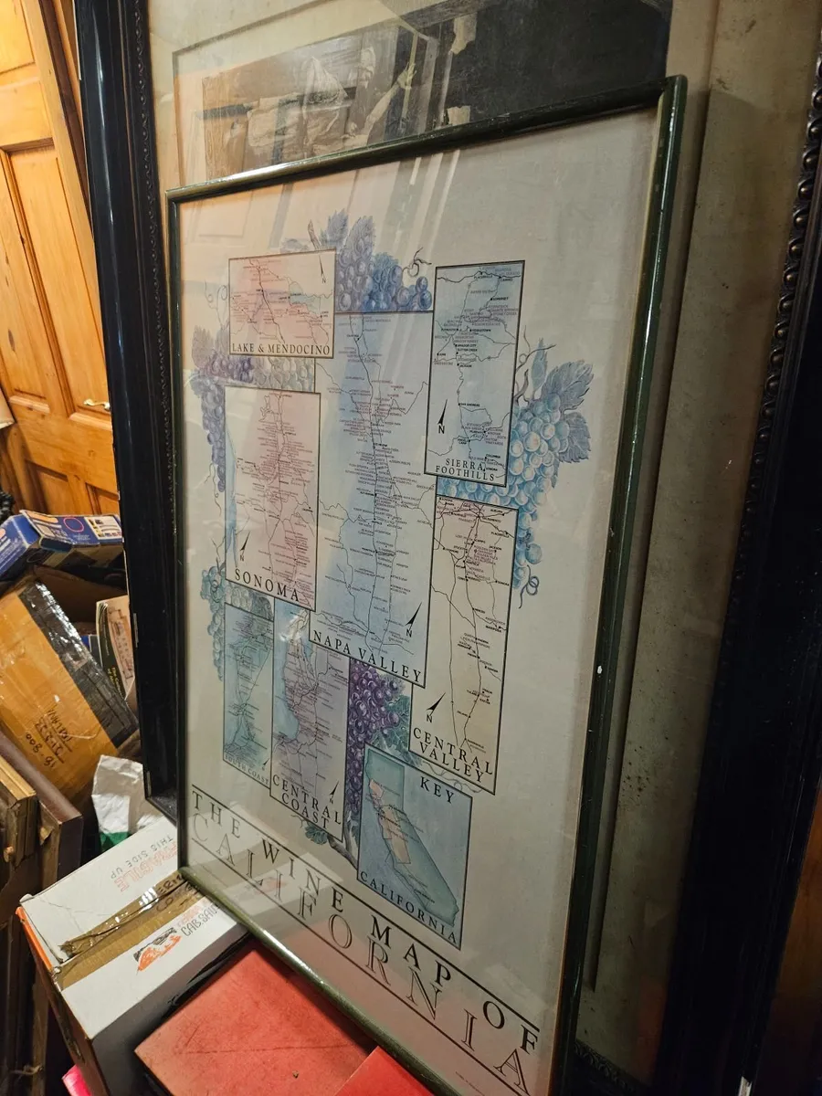 Wine Map of California - Image 1