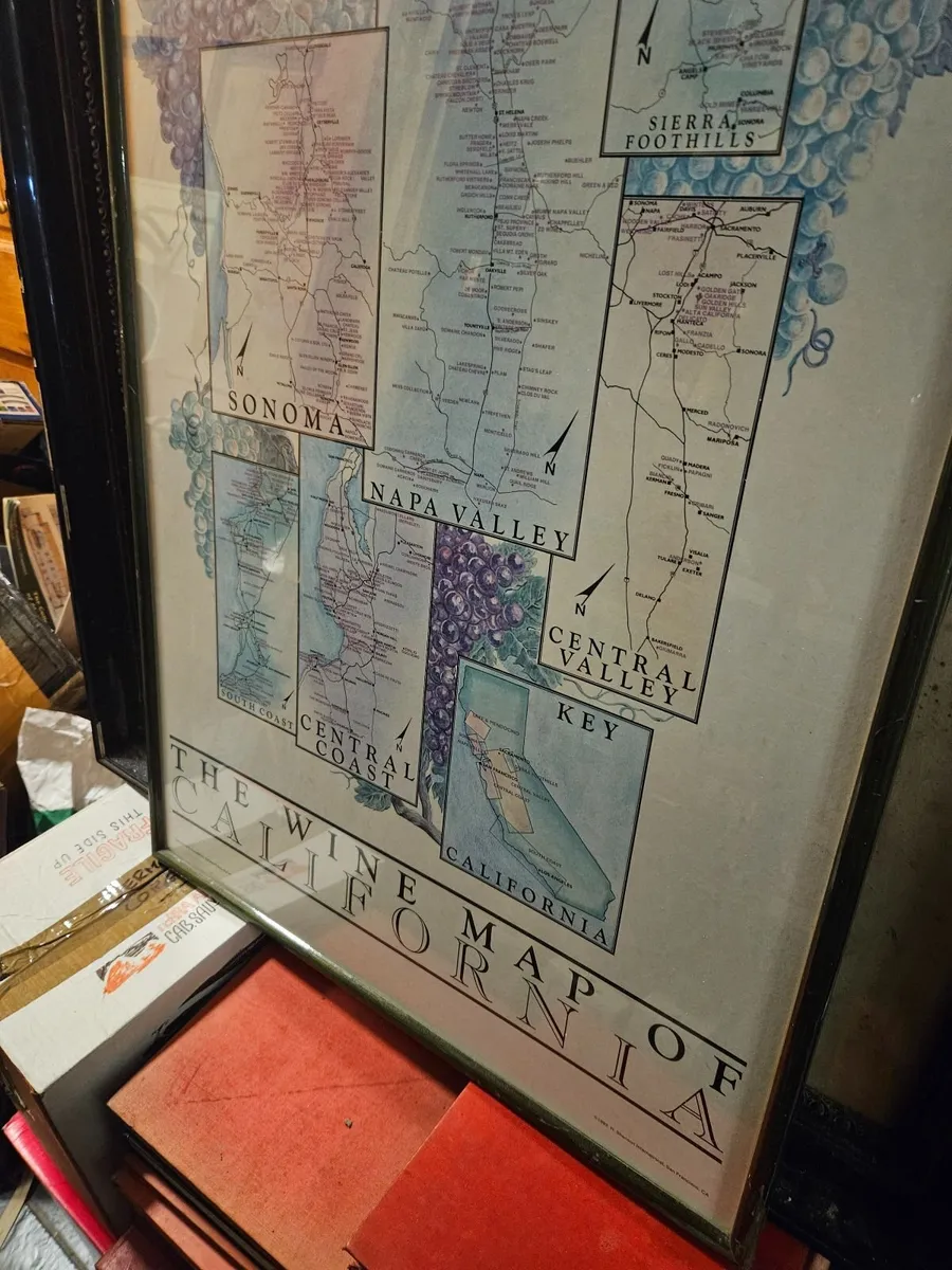 Wine Map of California - Image 2