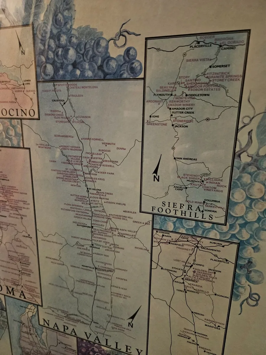 Wine Map of California - Image 4