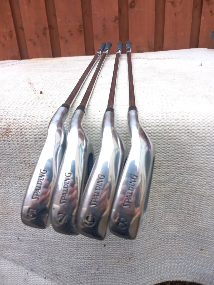 Spalding golf irons.  Right handed clubs. - Image 4
