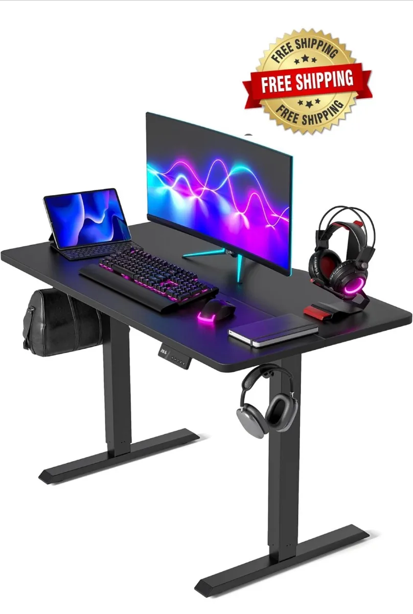 Electric Standing Desk 100 x 60 cm, Height Adjusta - Image 1
