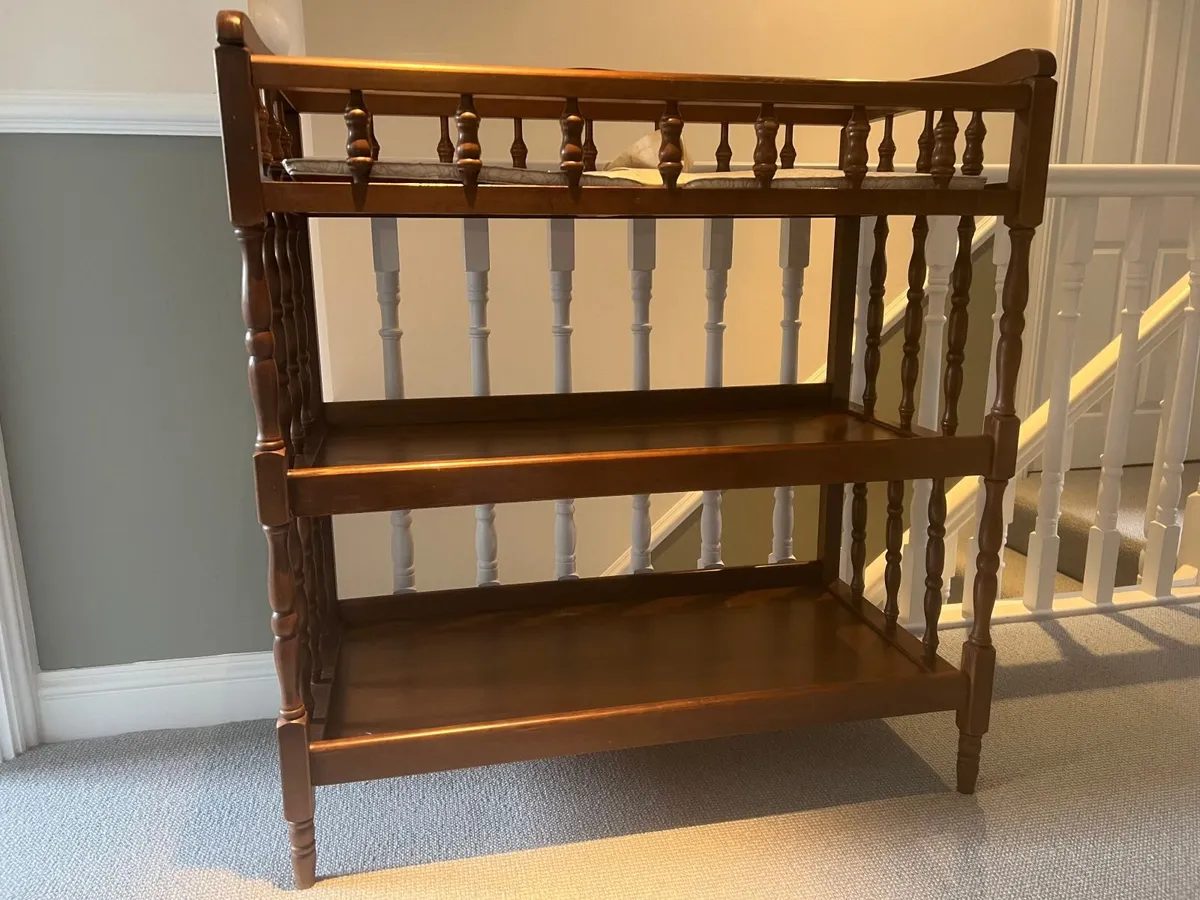 American Hardwood Cot & Changing Table - Image 3
