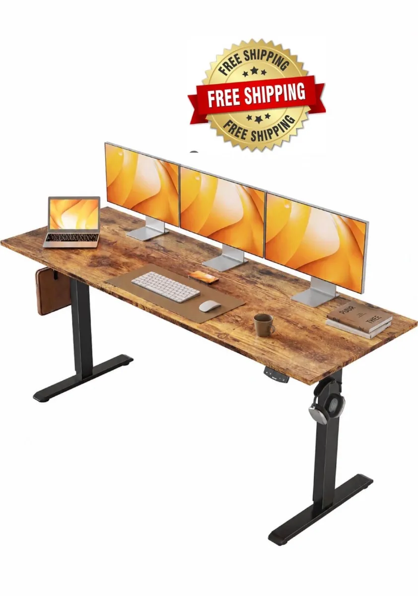 Electric Standing Desk, 160 x 60 cm Height Adjusta - Image 1
