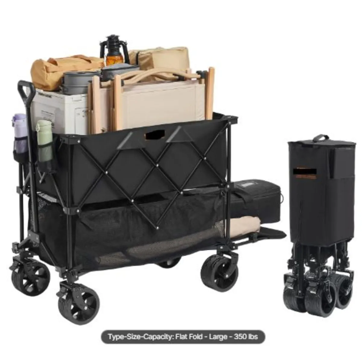 Foldable Double Decker Wagon, 400L Collapsible - Image 1