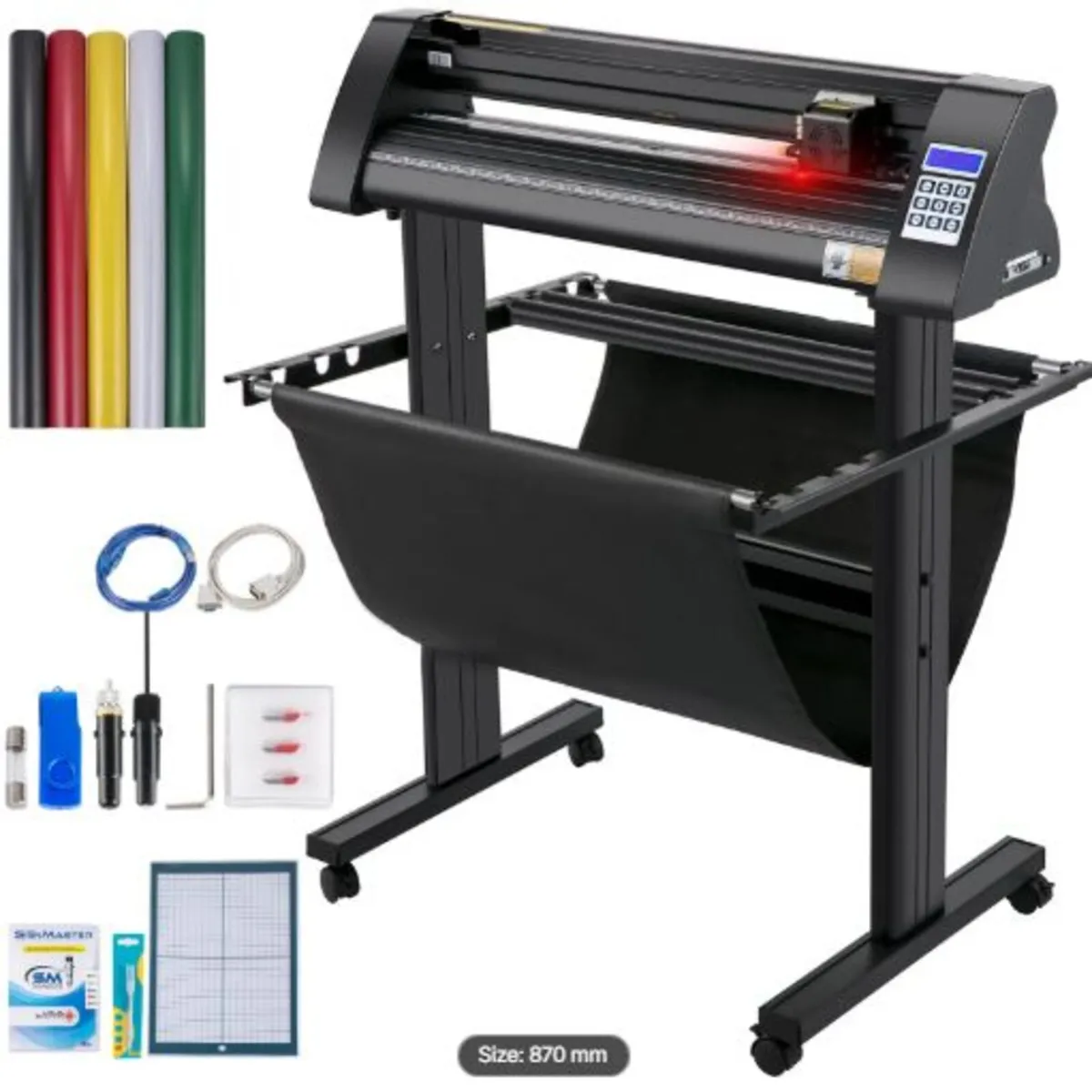 Vinyl Cutter, 870mm Vinyl Plotter, LED Screen - Image 1