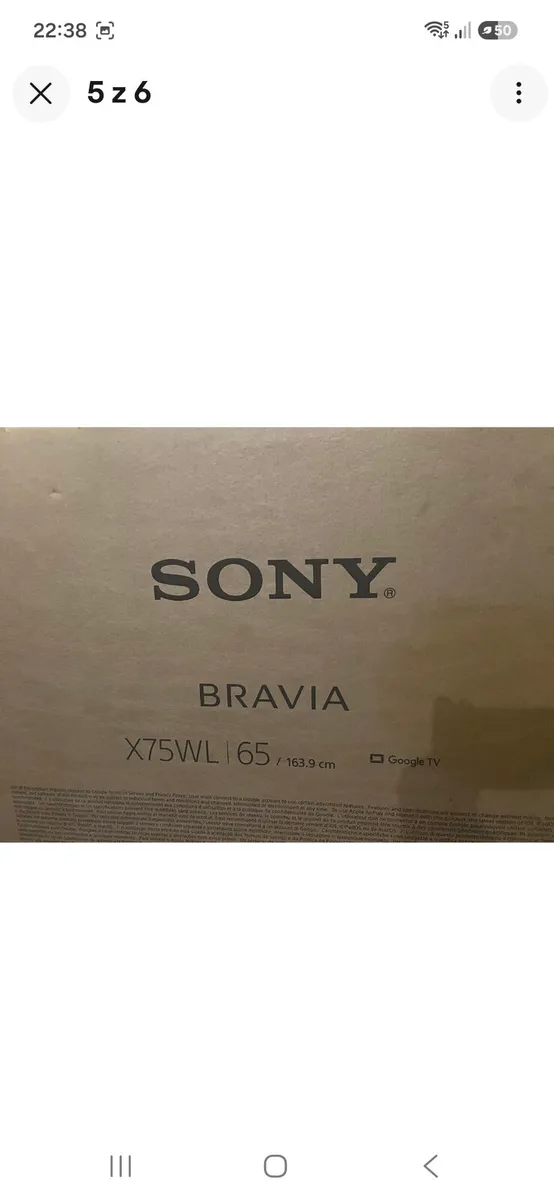 FOR SALE SONY  BRAVIA, STILL 4 YEARS WARRANTY. - Image 2