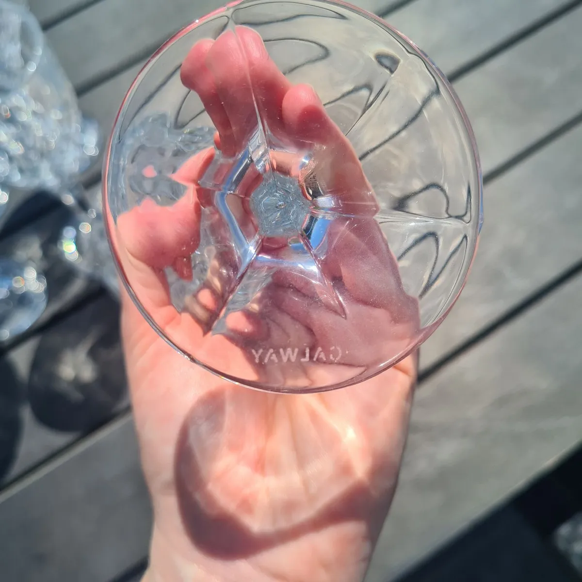 Galway crystal 6 wine glasses - Image 4