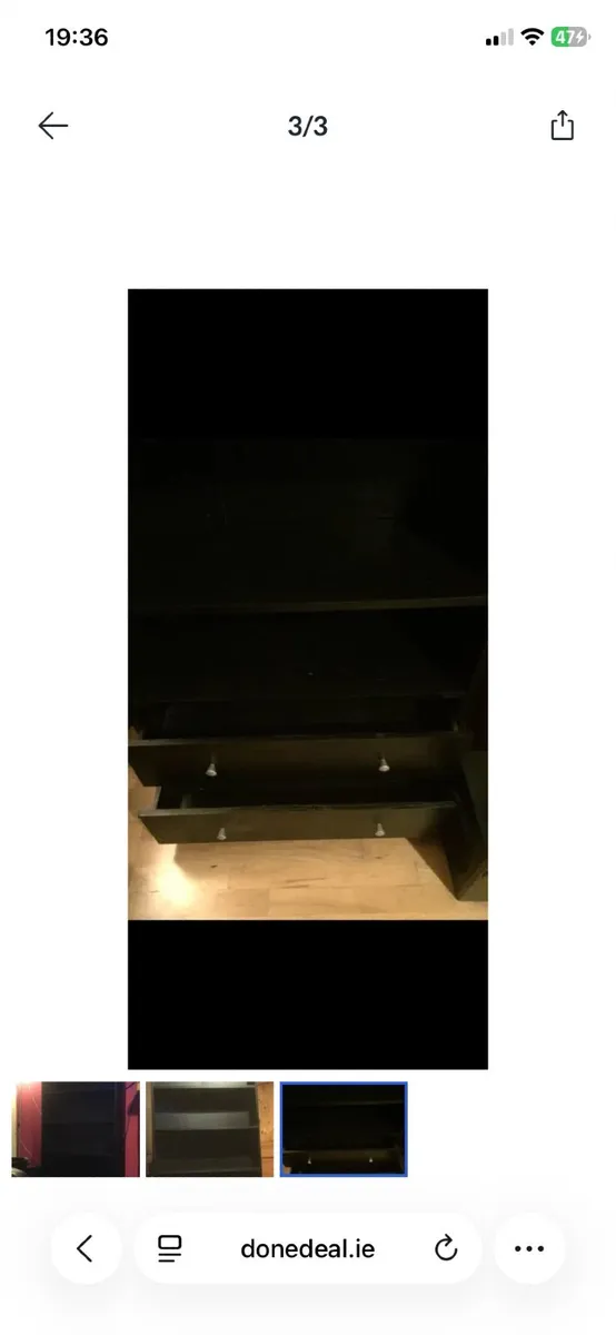 Black shelving unit - Image 2