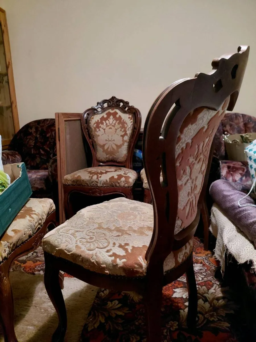Antique Dining Chairs - Image 3