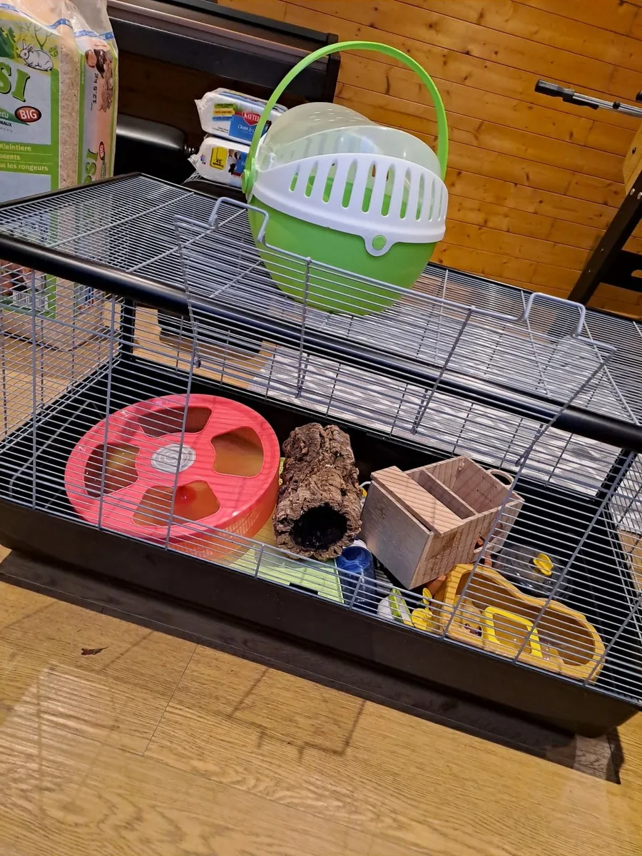 Hamster Cage with Accessories - Image 2