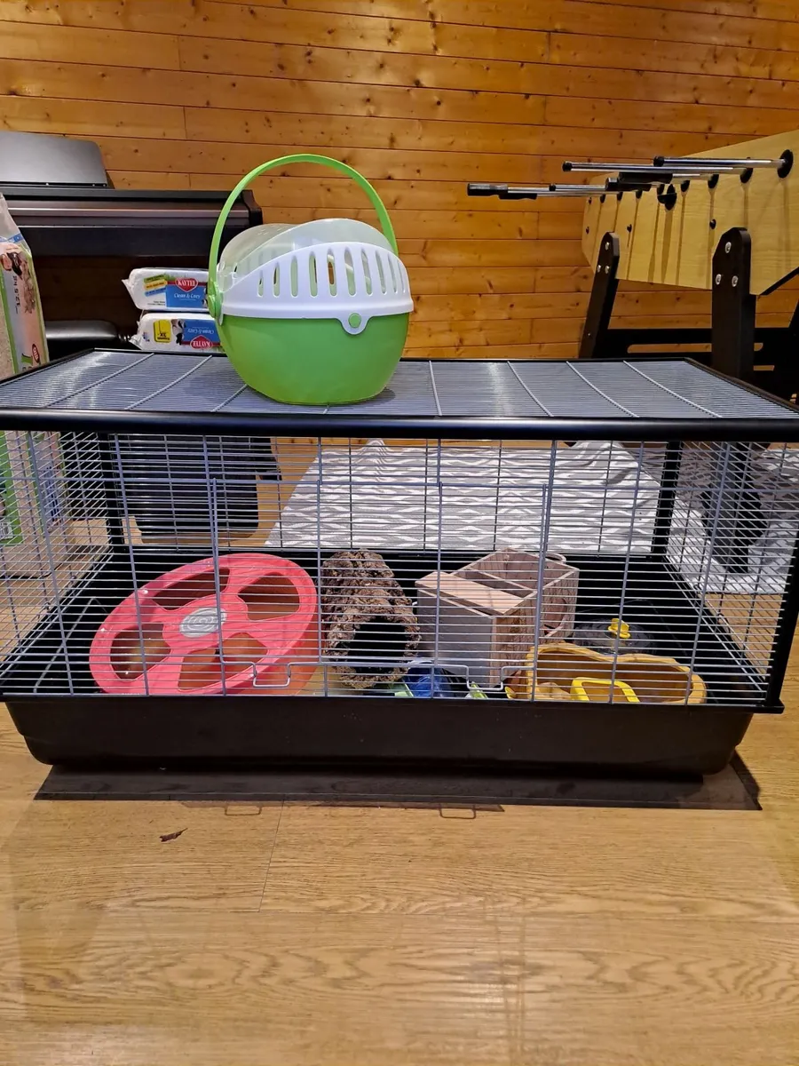 Hamster Cage with Accessories - Image 1