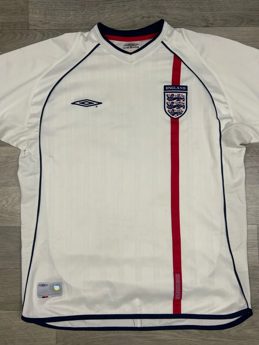 Vintage 2001 England Home Jersey Shirt Mens Large - Image 2