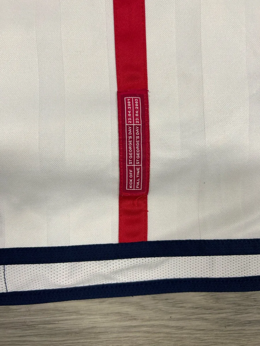 Vintage 2001 England Home Jersey Shirt Mens Large - Image 4