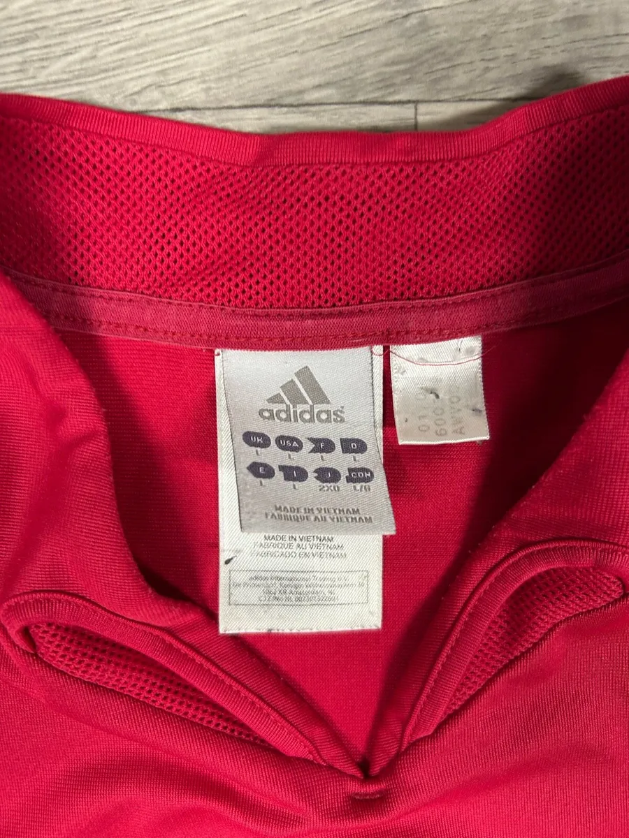 Vintage 2004 Adidas Spain Home Jersey Shirt Mens L - Image 4