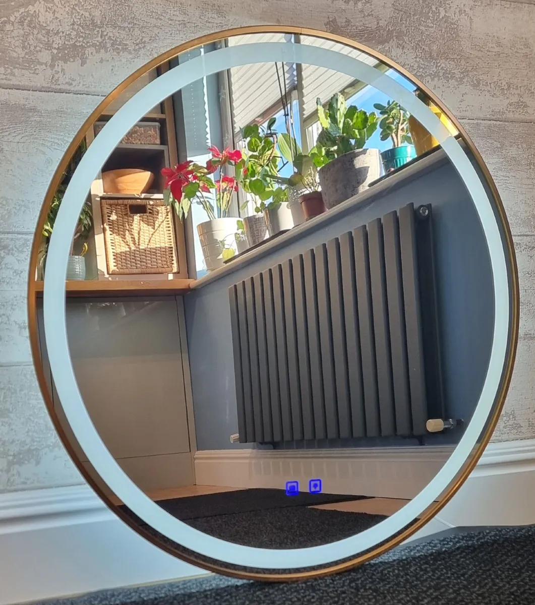 LED Bathroom Mirror Antifog Dual LED Touch Switch - Image 4