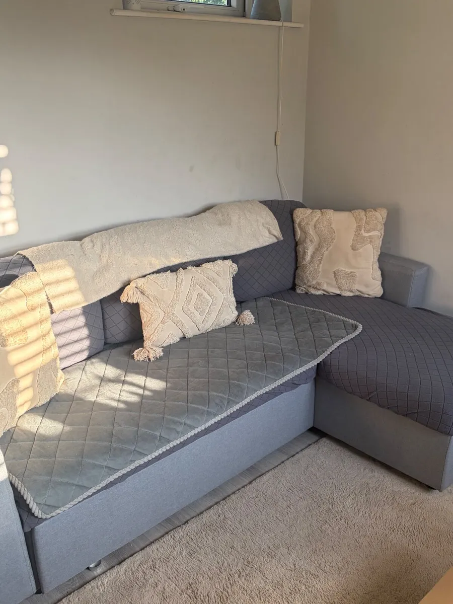 Small Sofa Bed with storage - Image 1