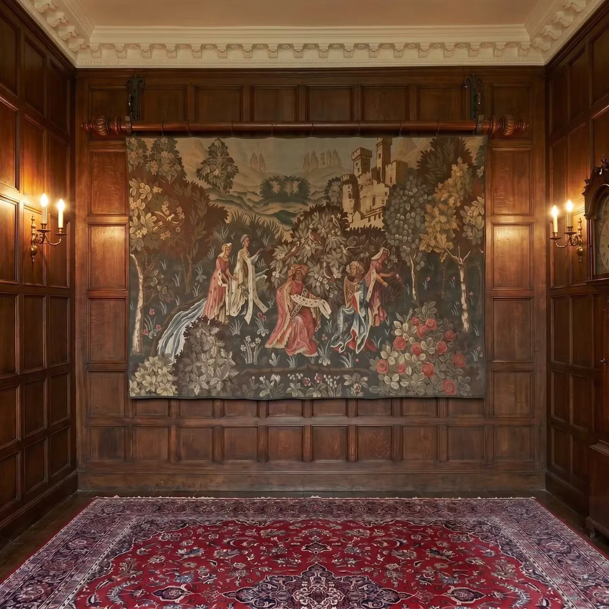 Very large old tapestry