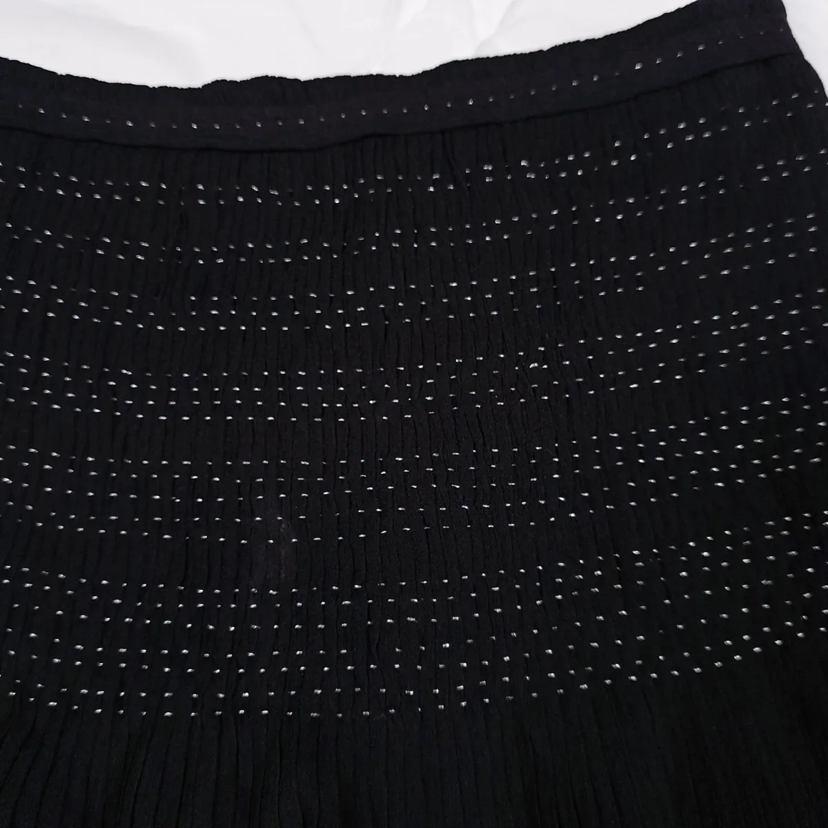Hugo Boss Black Chiffon Silk Mini Skirt 6UK - Image 4