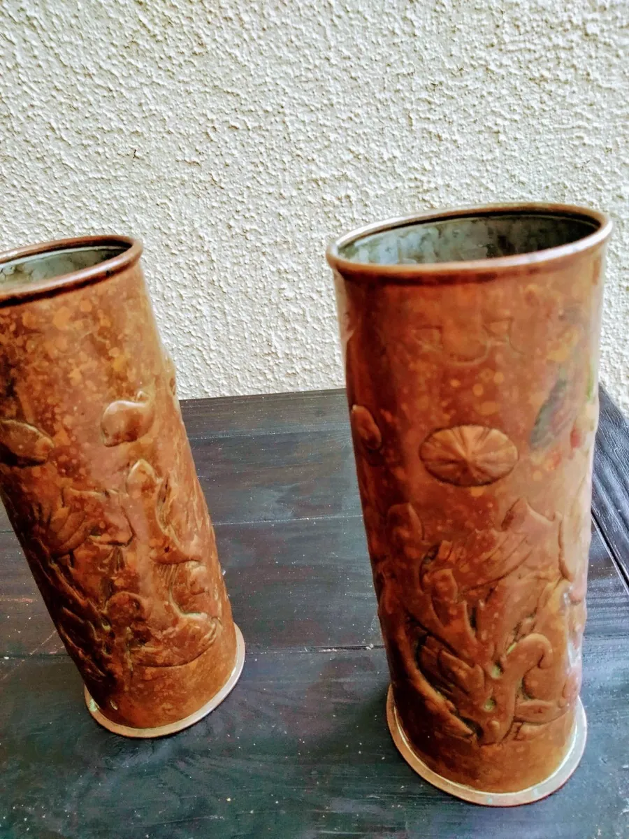NEWLYN  COPPER VASES ANTIQUES - Image 2