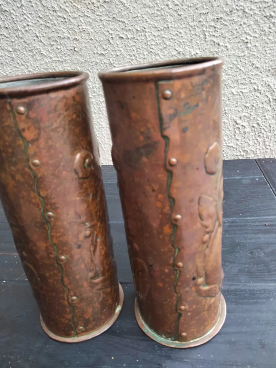 NEWLYN  COPPER VASES ANTIQUES - Image 4