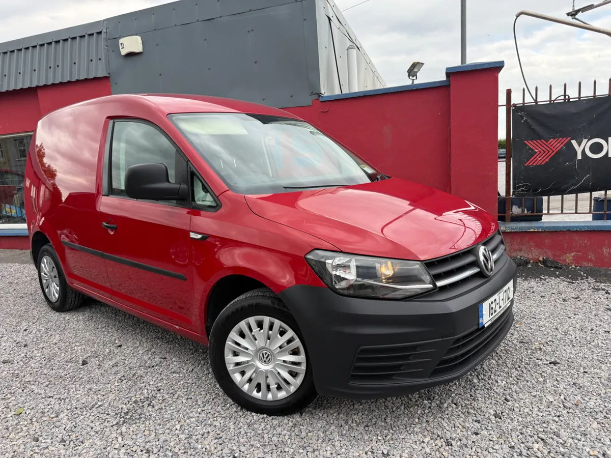 Volkswagen Caddy 2016 Red Low KMS 1 owner from new - Image 1