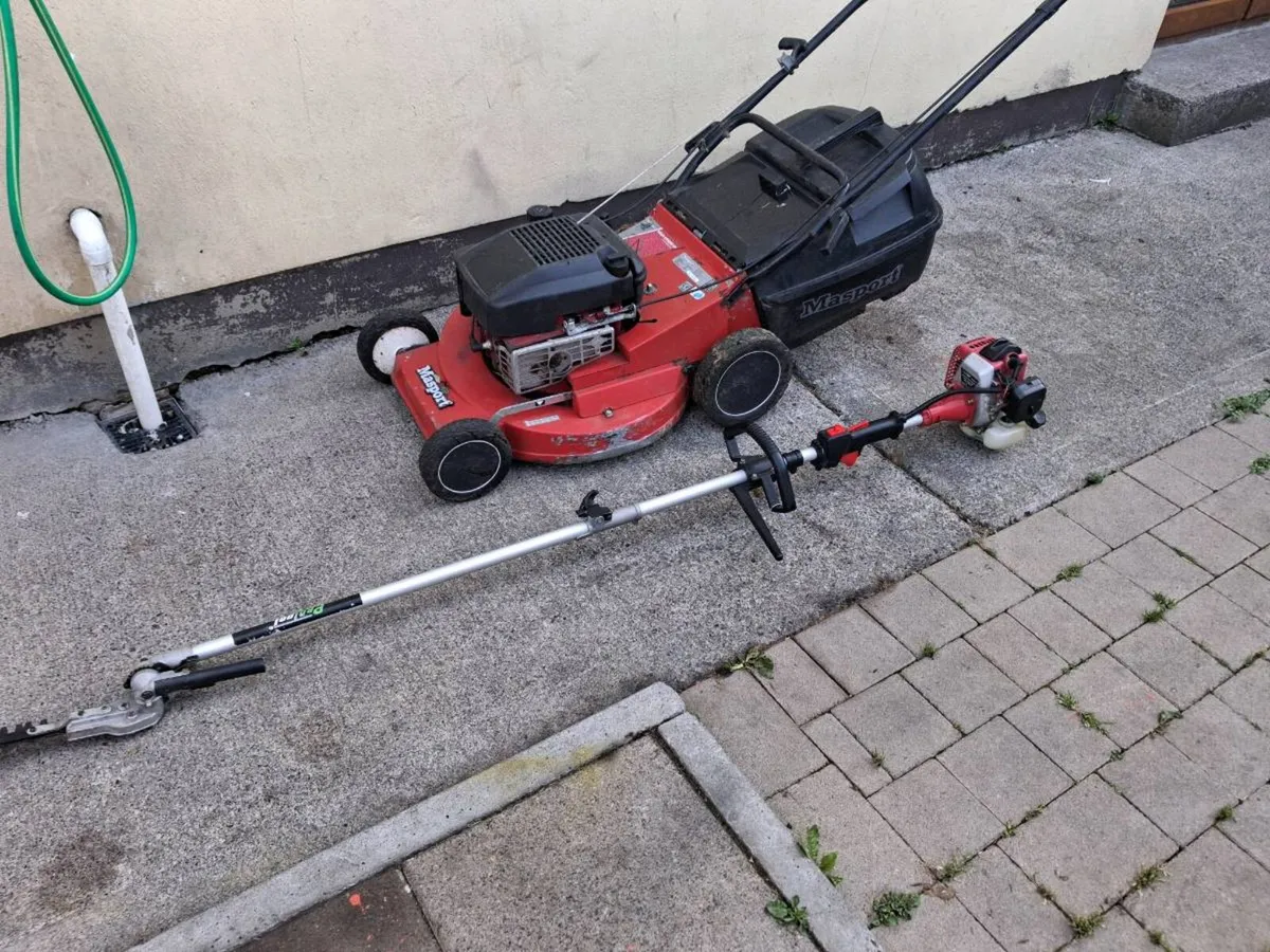 Massport lawnmower long reach hedgetrimmer - Image 1