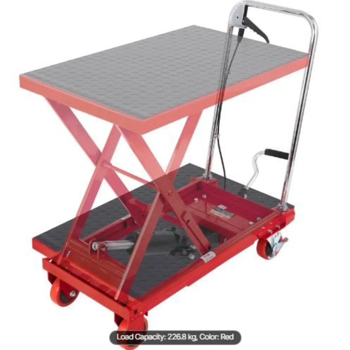 Hydraulic Lift Table Cart, 500lbs Capacity - Image 4