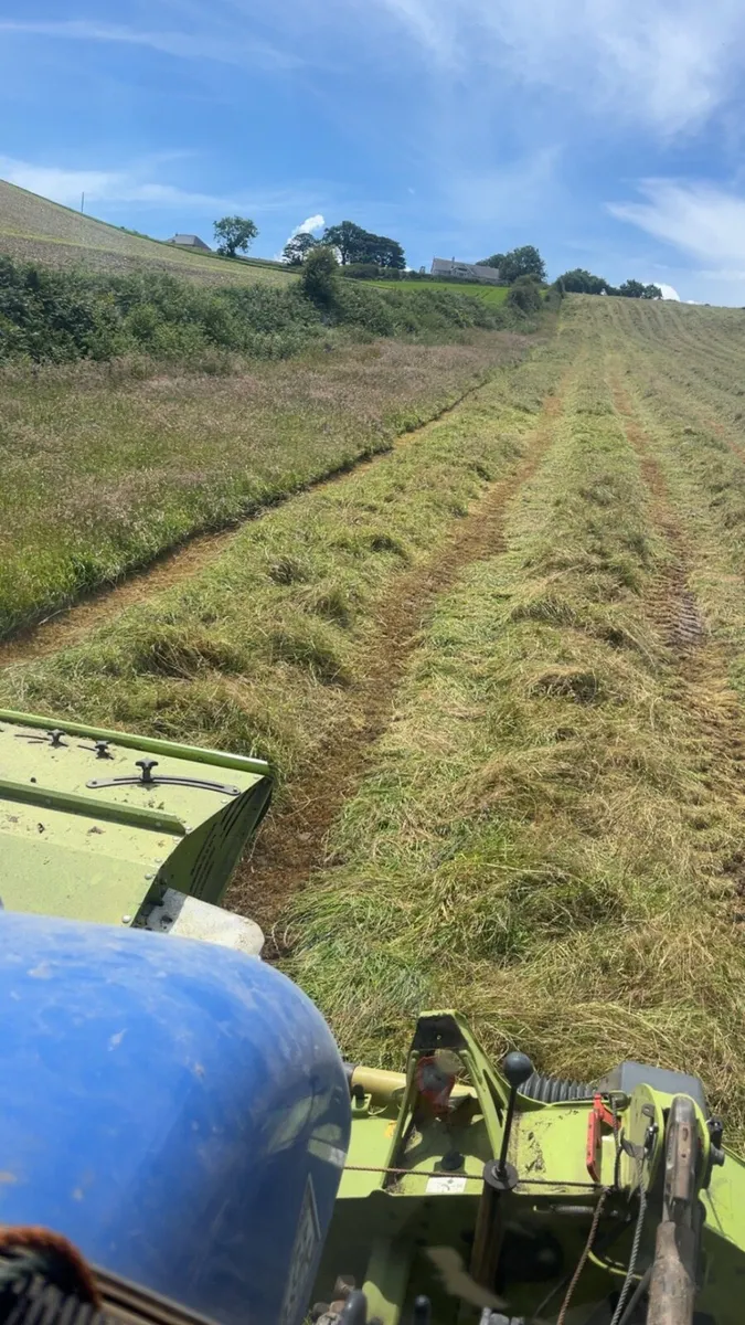 Big square and round hay