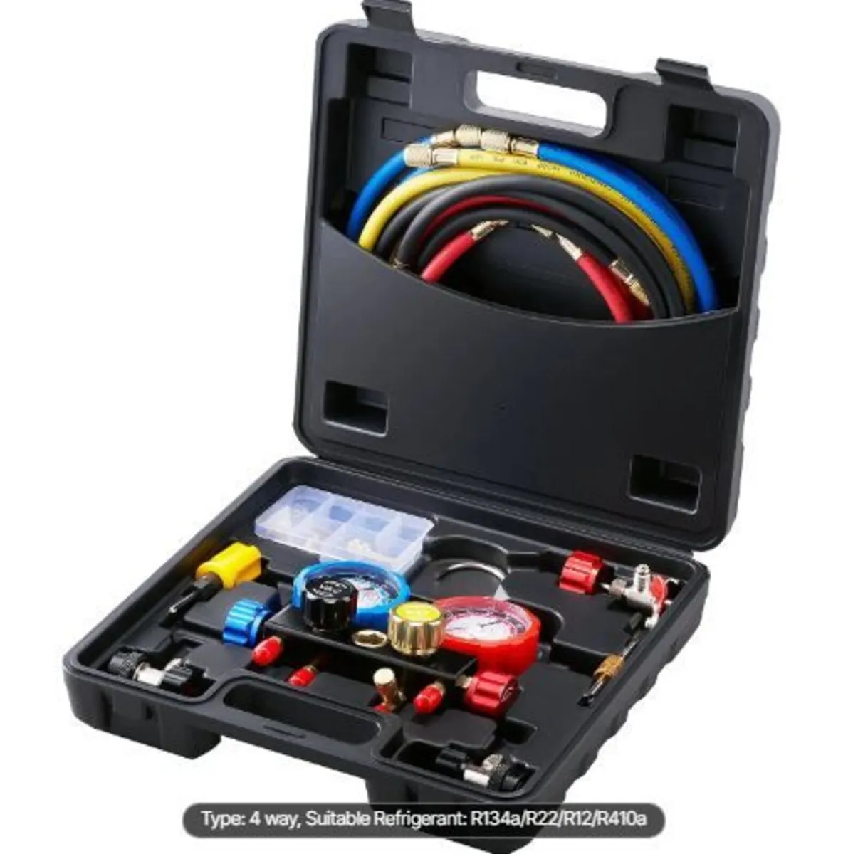 4 Way AC Gauge - AC Manifold Gauge Set - Image 1