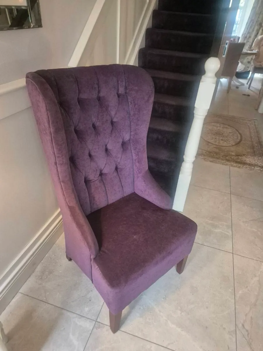 2 Seater Couch & Queen Ann Chair - Image 2