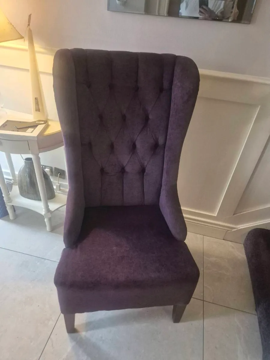 2 Seater Couch & Queen Ann Chair - Image 3