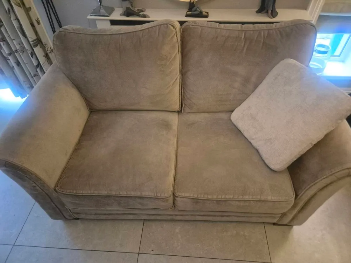 2 Seater Couch & Queen Ann Chair - Image 4
