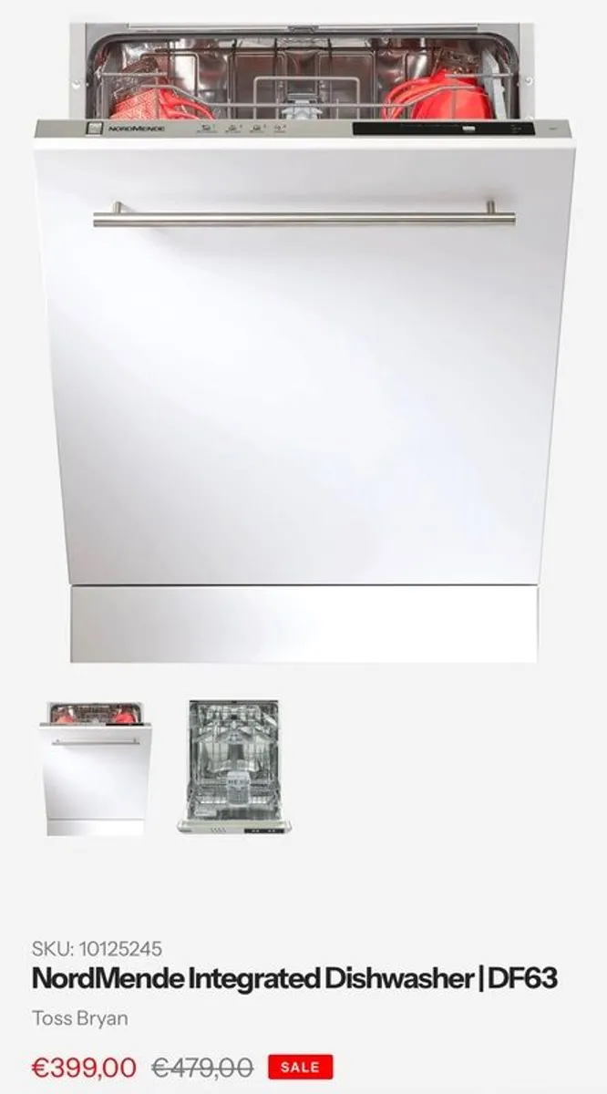 Integrated Diswasher NordMende DF63 - Image 4