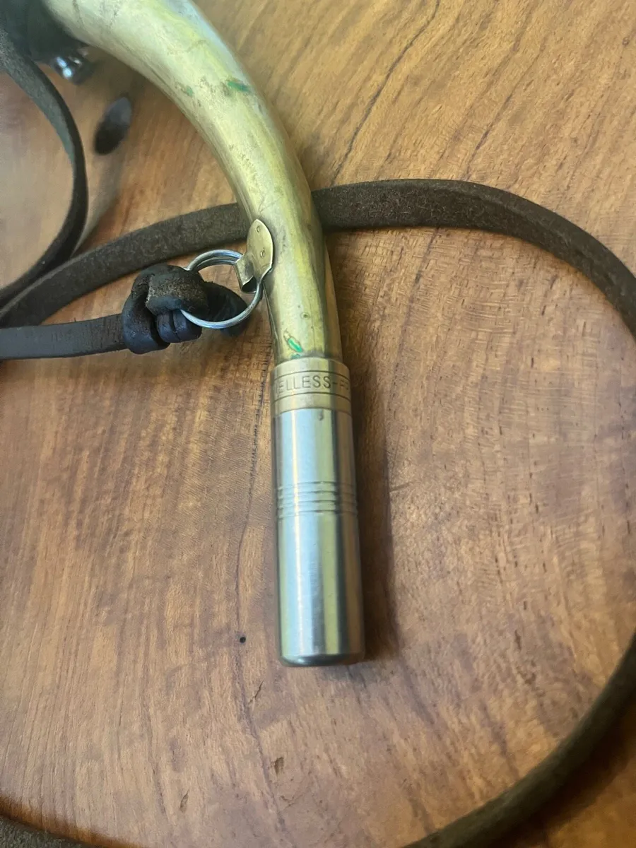 Vintage Elless France Brass Hunting Horn - Image 4