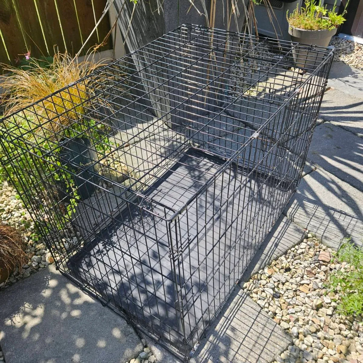 Large Metal Dog Crate Collapsible - Image 1
