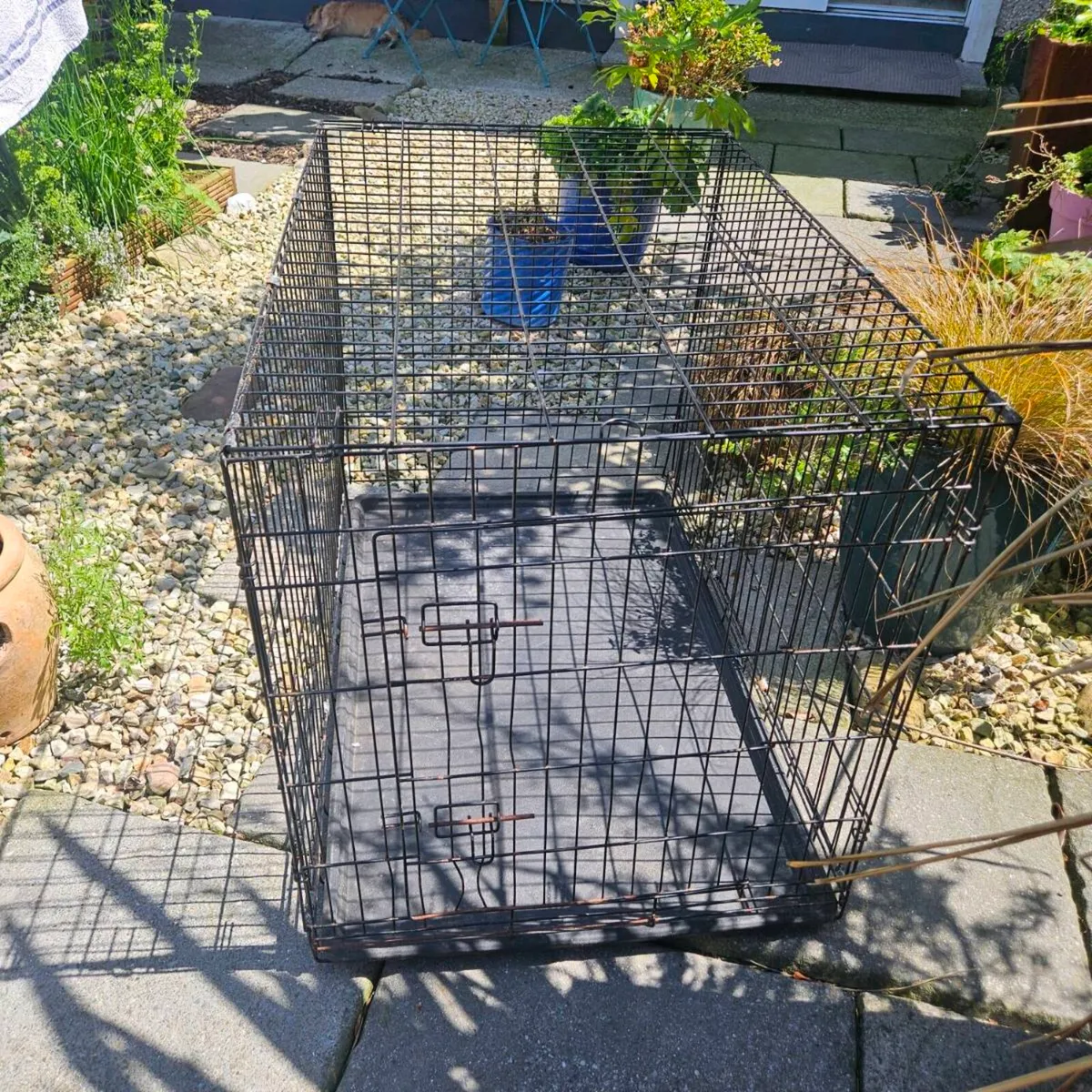 Large Metal Dog Crate Collapsible - Image 3