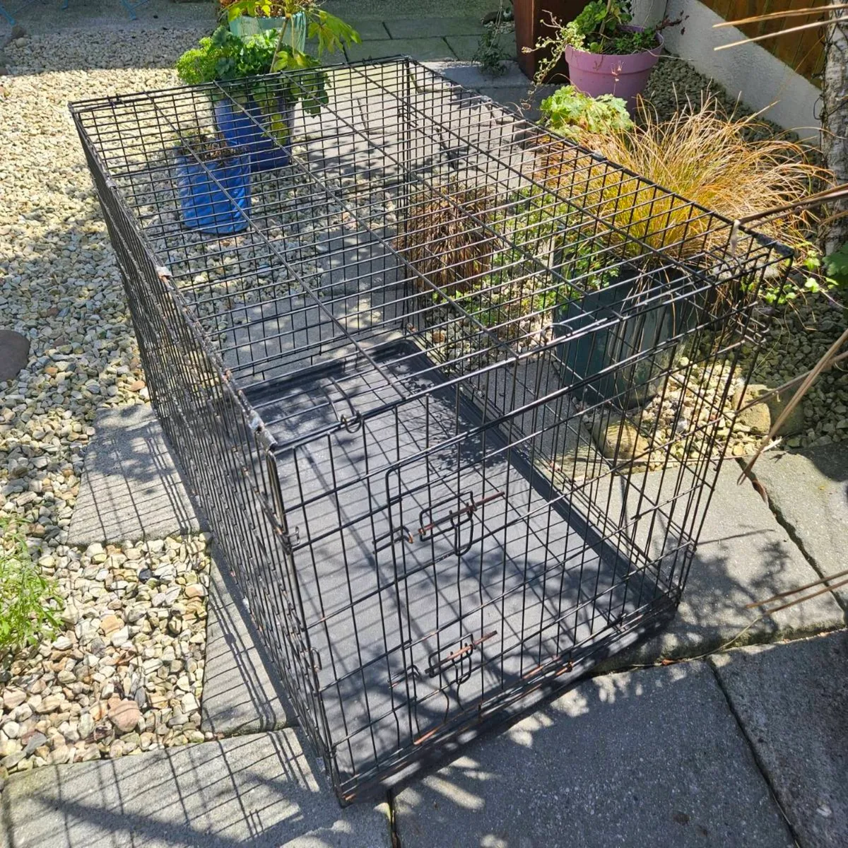 Large Metal Dog Crate Collapsible - Image 4