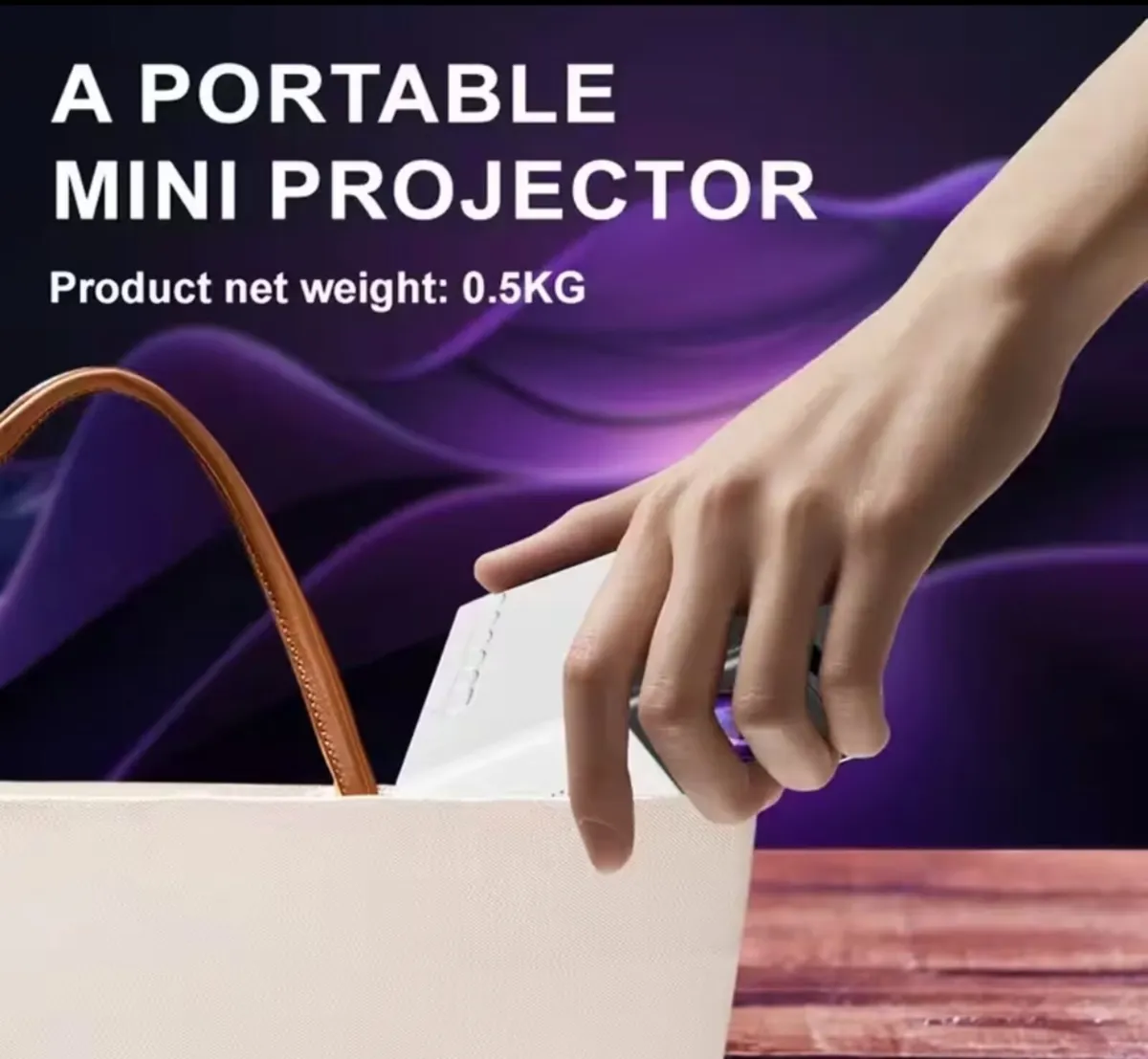 Portable Mini Projector – High‑Resolution, Compact - Image 1