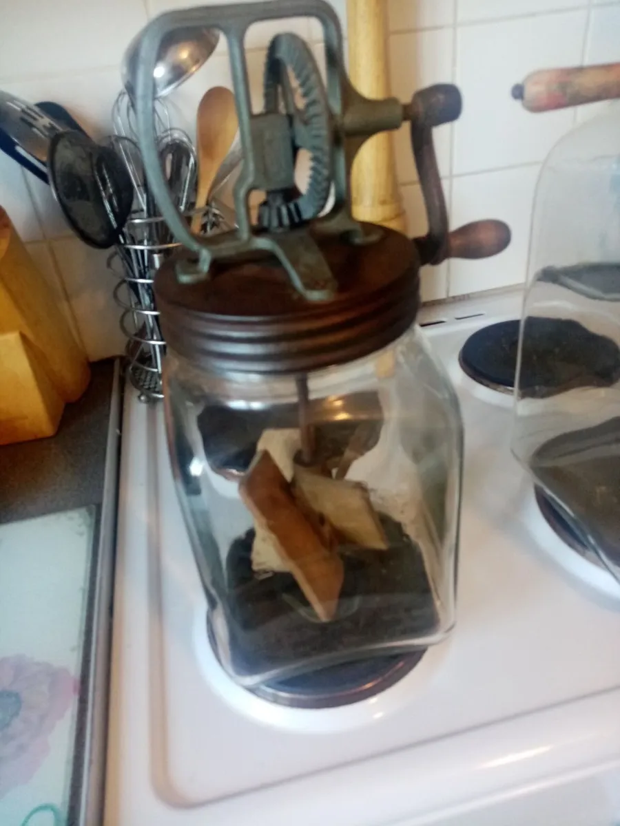 2 vintage Butter churns etc. - Image 2
